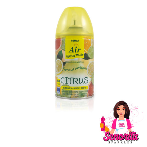 Romar Citrus Automatic Air Freshener Spray Refill
