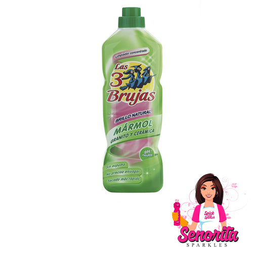 3 Brujas Concentrated Cleaner for Granite & Marble 1l